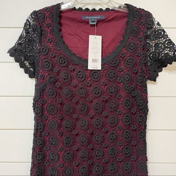 NWT FRENCH CONNECTION USA Hope Lace Dress size 4 - Picture 6 of 12